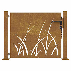 Acheter vidaXL Portail 105x105 cm acier corten