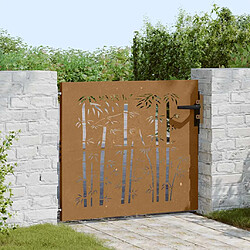 Avis vidaXL Portail de jardin acier corten