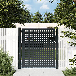 vidaXL Portail de jardin anthracite 105x150 cm
