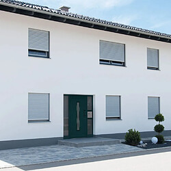 vidaXL Porte d'entrée 98x208 PVC - Anthracite