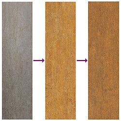 vidaXL Portail 85x75 cm acier corten pas cher