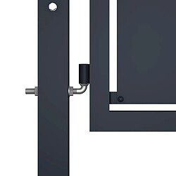 Avis vidaXL Portail 350 x 150 cm Anthracite