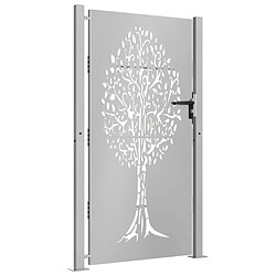 Acheter Vidaxl Portail de jardin acier corten - Marron