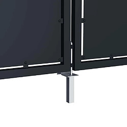 Acheter vidaXL Portail 350x100 cm Anthracite