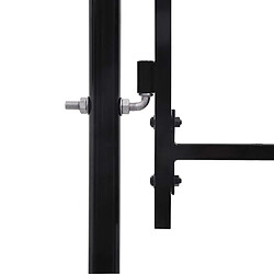 Avis vidaXL Portail noir 1,5x4 m acier