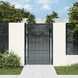 vidaXL Portail de jardin anthracite 105x175 cm
