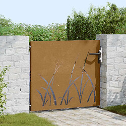 Avis vidaXL Portail de jardin - Rouillé