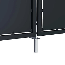 Acheter vidaXL Portail de jardin acier 300x100 cm anthracite