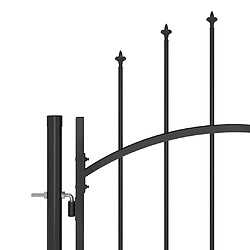 Avis vidaXL Portail de jardin dessus lance 5x2,45m