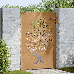 Avis VIDAXL Portail de jardin acier corten - Design arbre