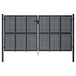 Avis vidaXL Portail de jardin - Anthracite