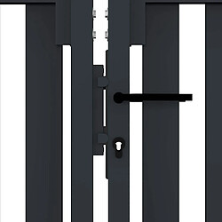 Acheter vidaXL Portail de clôture double porte 306x150 cm - Anthracite