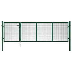 vidaXL Portillon 350x100 cm Vert