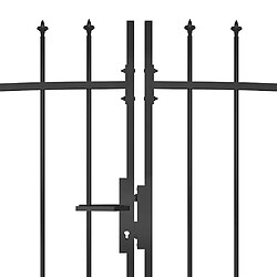 Acheter vidaXL Portail de jardin dessus lance 5x2,45m