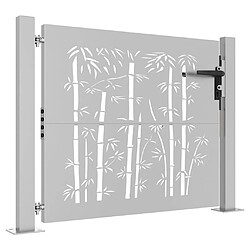 Acheter vidaXL Portail de jardin acier corten 105 x 105 cm