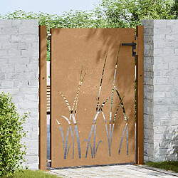 Avis vidaXL Portail 105x130 cm Acier Corten