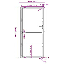 vidaXL Portail de jardin 105x205 cm - Acier corten pas cher