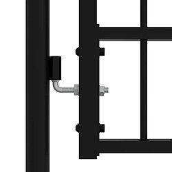 Acheter vidaXL Portail avec sommet de lance 103x120 cm Noir