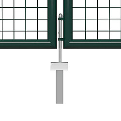 Avis vidaXL Portail jardin Acier 500x75 cm - Vert