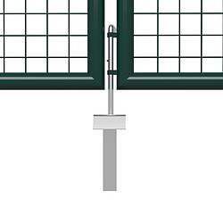 Avis vidaXL Portail de jardin 400x150 cm - Vert
