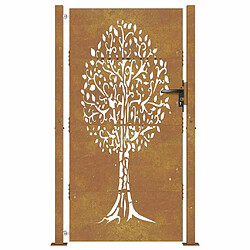 Acheter vidaXL Portail 105x180 cm Acier Corten