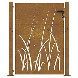 Acheter vidaXL Portail 105x130 cm Acier Corten