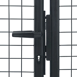 Acheter vidaXL Portail de jardin - Gris anthracite