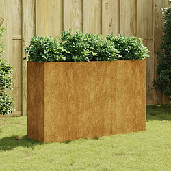 vidaXL Lit surélevé de jardin acier corten