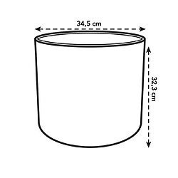 Acheter Elho b.for soft rond 35 - Ø34,5 x 32,3 cm - Bois