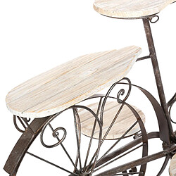 Atmosphera Vélo bois porte plantes - Naturel pas cher
