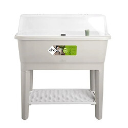 Elho Pot Gris Plastique - Grand Format