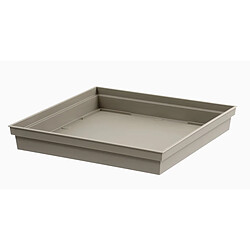 EDA Soucoupe Toscane Carrée 32 cm Taupe
