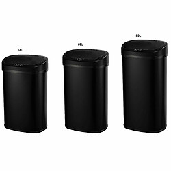 Acheter Poubelle automatique 68l noir - BAT-68LS06A BLACK SS - KITCHEN MOVE