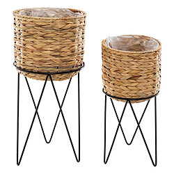 Atmosphera, Createur D'Interieur Atmosphera Set Pot Hya Tressé/Métal