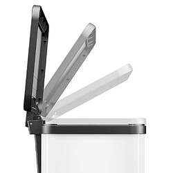 Avis Hailo Oko Trio Plus Poubelle à pédale - 3x9 L - Blanc