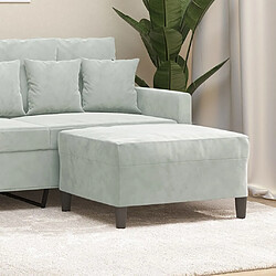 vidaXL Repose-pied - 70x55x41 cm - Gris clair