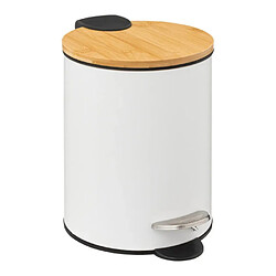 Cubo Pedal 3L Couvercle Bambou Moderno