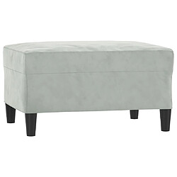 vidaXL Repose-pied - 70x55x41 cm - Gris clair