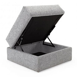 Inside 75 Pouf-coffre carré - Gris