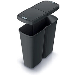 Keden Compacta Q DUO Poubelle - 50 L - Noir