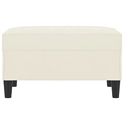 Avis vidaXL Repose-pied - 70x55x41 cm - Crème