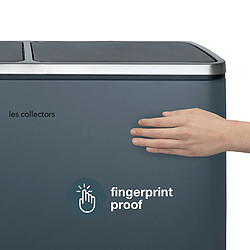 Acheter Les Collectors Poubelle de tri à pédale 2 x 30L, blue grey edition - N°906