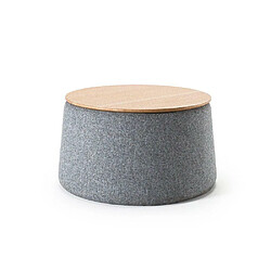 Inside 75 Pouf rond tissu - Gris