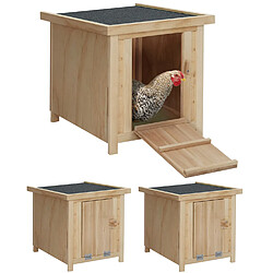 Idmarket MARKET Lot de 3 clapiers en bois