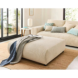 Lisa design Pouf Garance - Beige