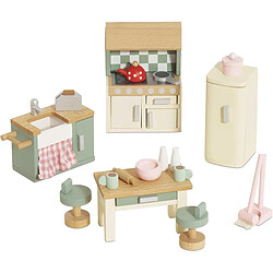 Le toy van Cuisine miniature en bois - 20 pièces