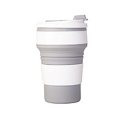 Tasse à Café Télescopique - Gris Gobelet pliant - Capacité 350 ml - Matériau silicone