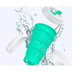 Avis Tasse à Café Pliable Silicone - 550 ml Vert