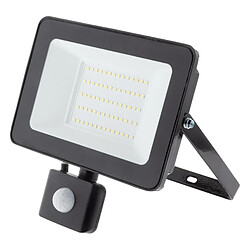 Zenitech Projecteur LED chantier - Sensor - 30W Projecteur extérieur - 3000 lm - IP65 - 6500K - Réaction aux changements