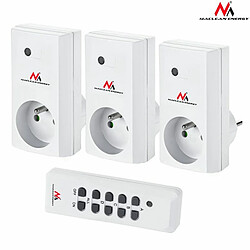 Maclean MCE153 - Lot de 3 prises